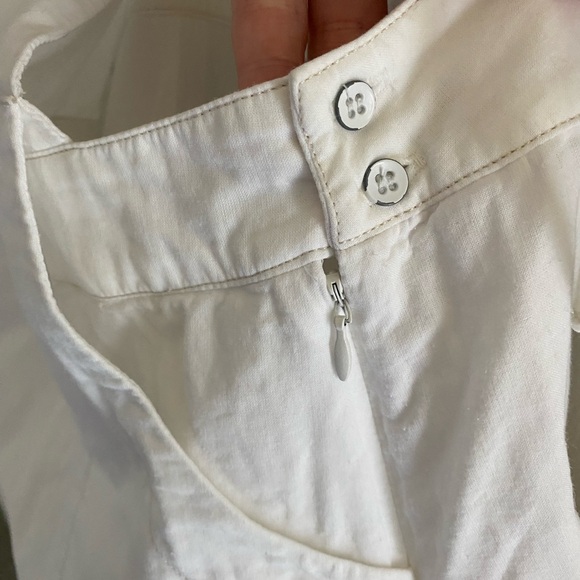 Free People White Boho Cotton Open Strappy Back Overall Jumper Mini Dress‎ - Picture 5 of 7